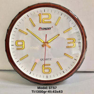 Đồng hồ treo tường ST57 in logo – Quà tặng doanh nghiệp