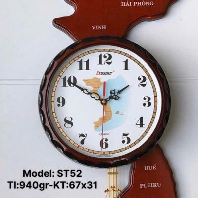 Đồng hồ treo tường ST52 in logo – Quà tặng doanh nghiệp