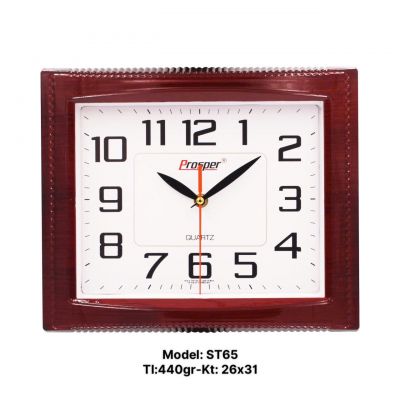 Đồng hồ treo tường ST65 in logo – Quà tặng doanh nghiệp