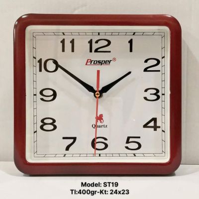 Đồng hồ treo tường ST19 in logo – Quà tặng doanh nghiệp