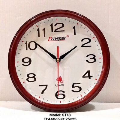Đồng hồ treo tường ST18 in logo – Quà tặng doanh nghiệp