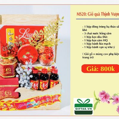 Giỏ quà tết Thịnh Vượng (MS20-N)