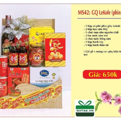 Giỏ quà tết Lekofe (MS42)