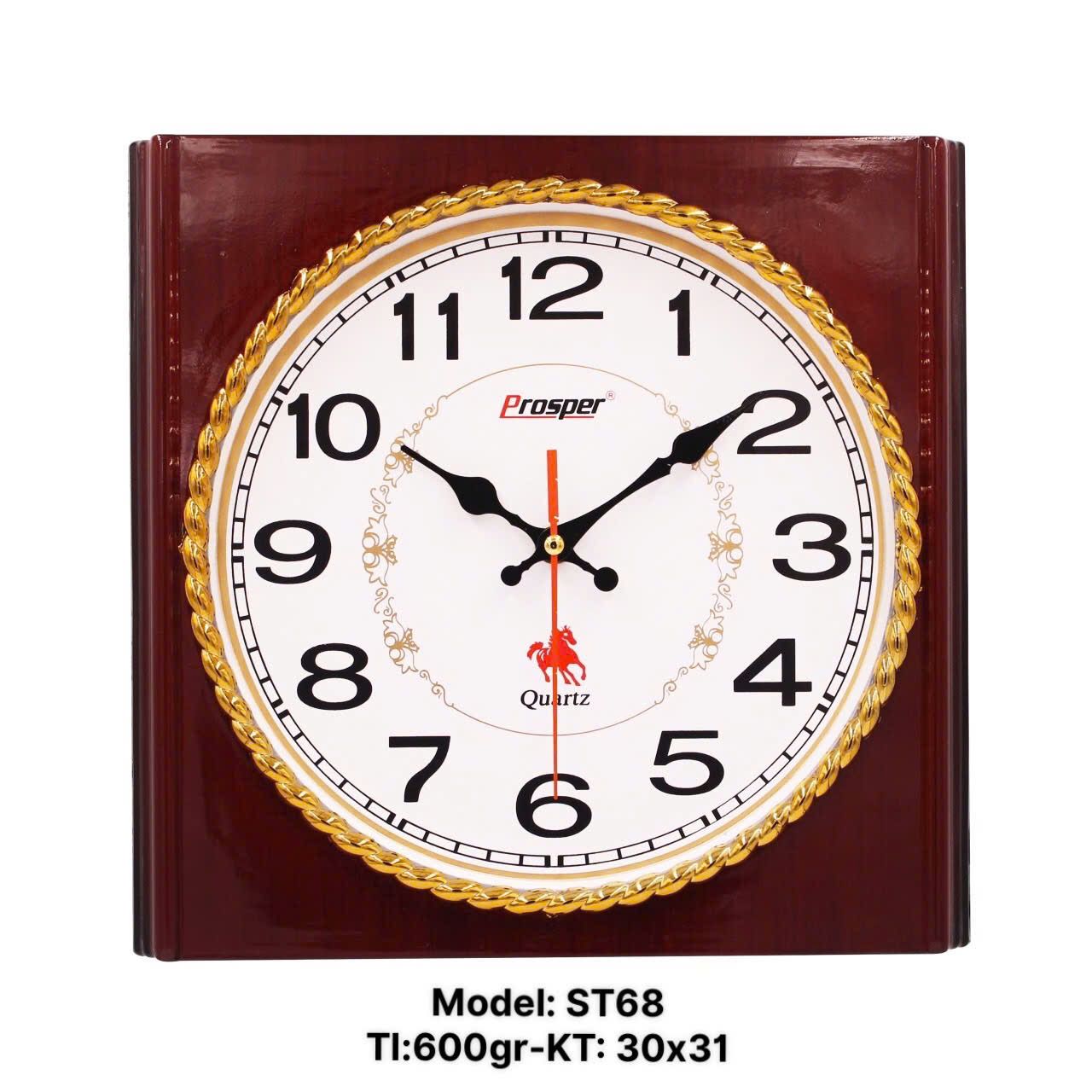 Đồng hồ treo tường ST68 in logo theo yêu cầu tại Gift68