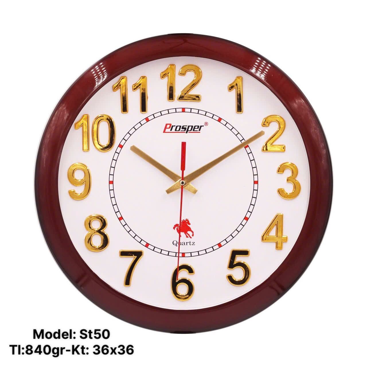 Đồng hồ treo tường ST50 in logo theo yêu cầu tại Gift68