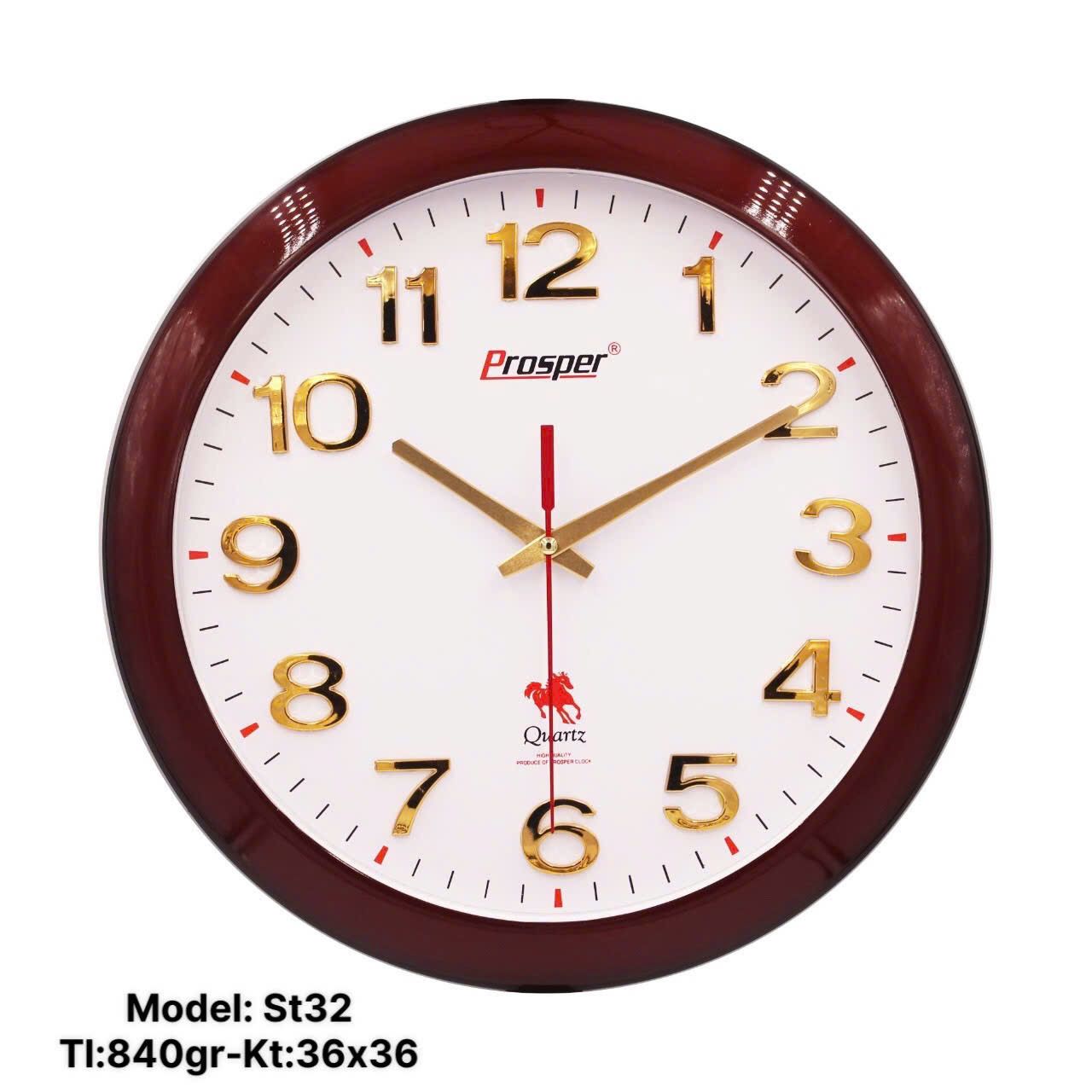 Đồng hồ treo tường ST32 in logo theo yêu cầu tại Gift68