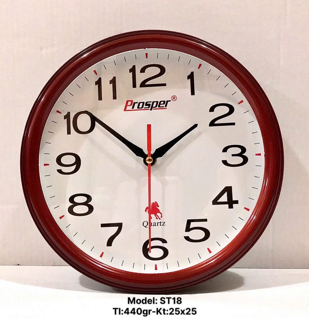 Đồng hồ treo tường ST18 in logo theo yêu cầu tại Gift68